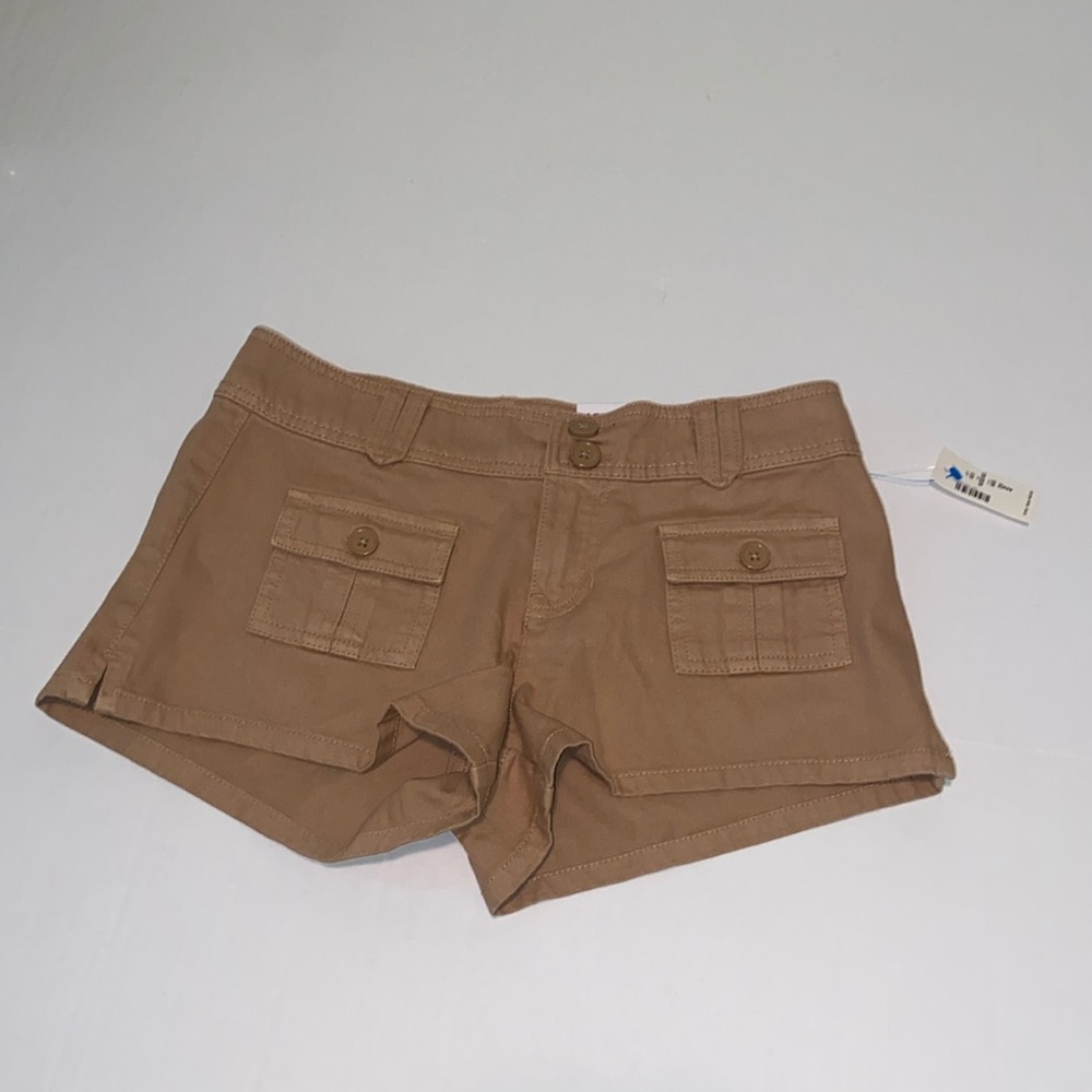 Aeropostale Women’s Low Rise Khaki Non-Stretch Utility Shorts Size 2